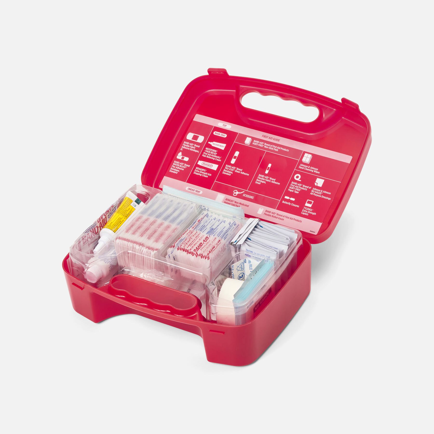 Johnson & Johnson all-purpose first aid kit 160 pieces refillable case