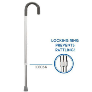 Drive Medical round handle aluminum cane adjustable