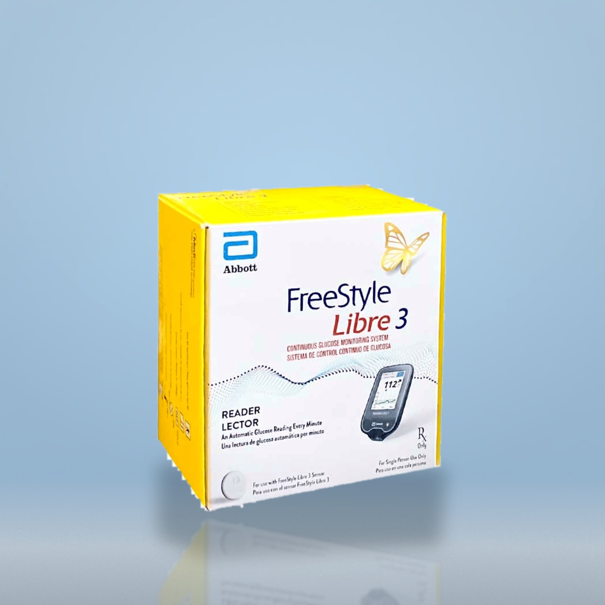 FreeStyle Libre 3 Reader continuous glucose monitor display device