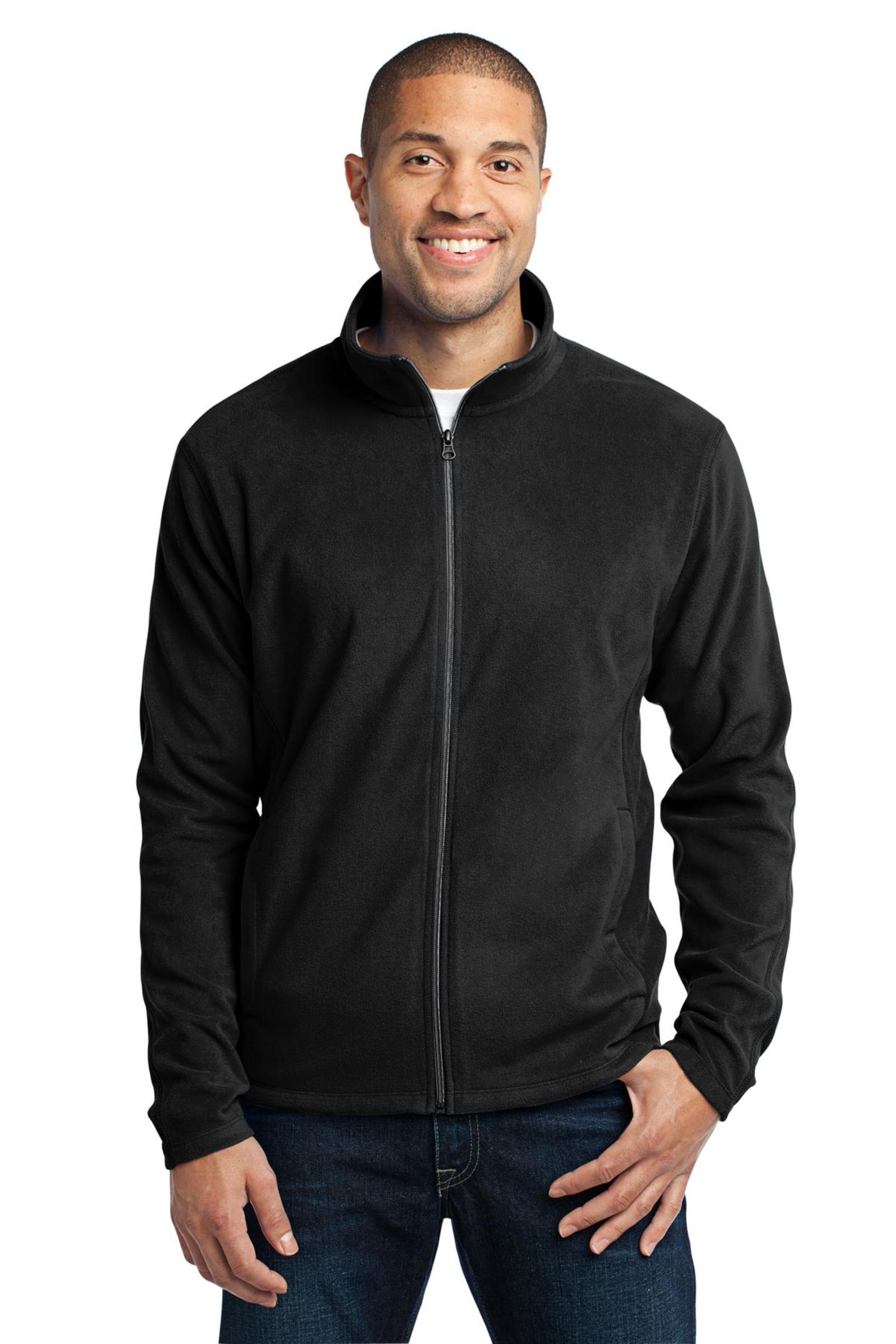 Port Authority Embroidered Men’s Microfleece Jacket Black