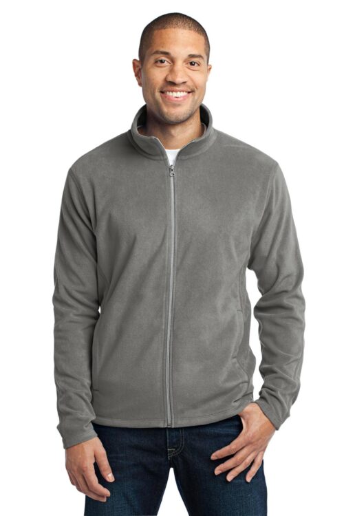 Port Authority Embroidered Men's Microfleece Jacket Grey