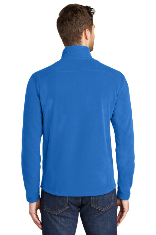 Port Authority Embroidered Men's Microfleece Jacket Dark Blue - Image 4