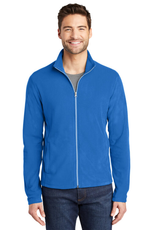 Port Authority Embroidered Men's Microfleece Jacket Dark Blue - Image 5