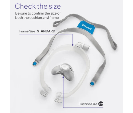 ResMed AirTouch F30i Clear complete mask system