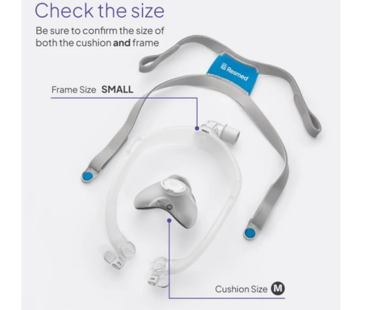 ResMed AirTouch F30i Clear complete mask system