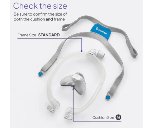 ResMed AirTouch F30i Clear complete mask system